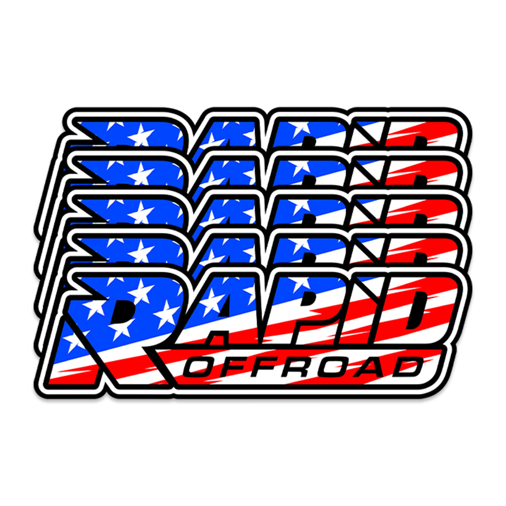 Rapid Offroad - 10" USA Sticker Pack