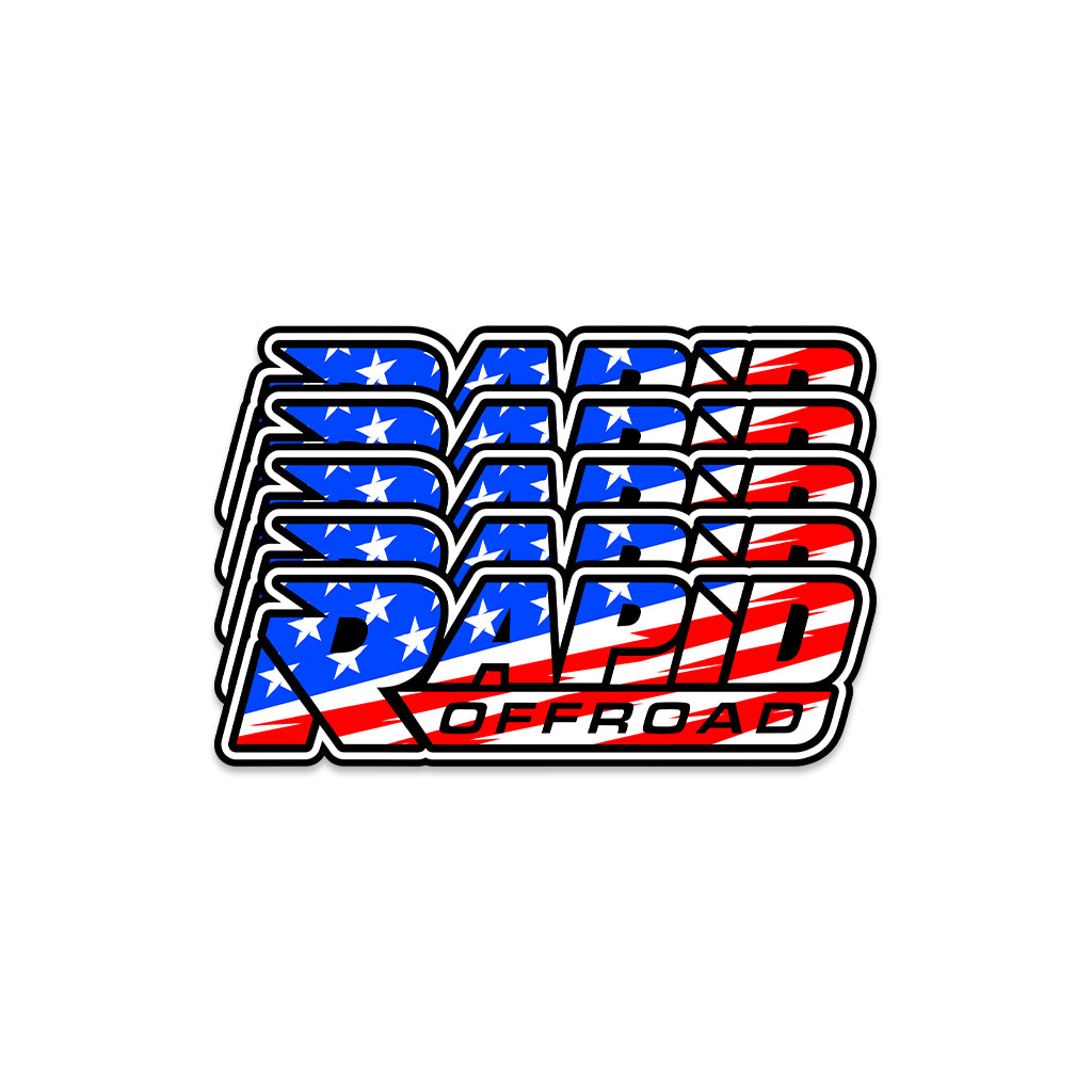 Rapid Offroad - 8" USA Sticker Pack