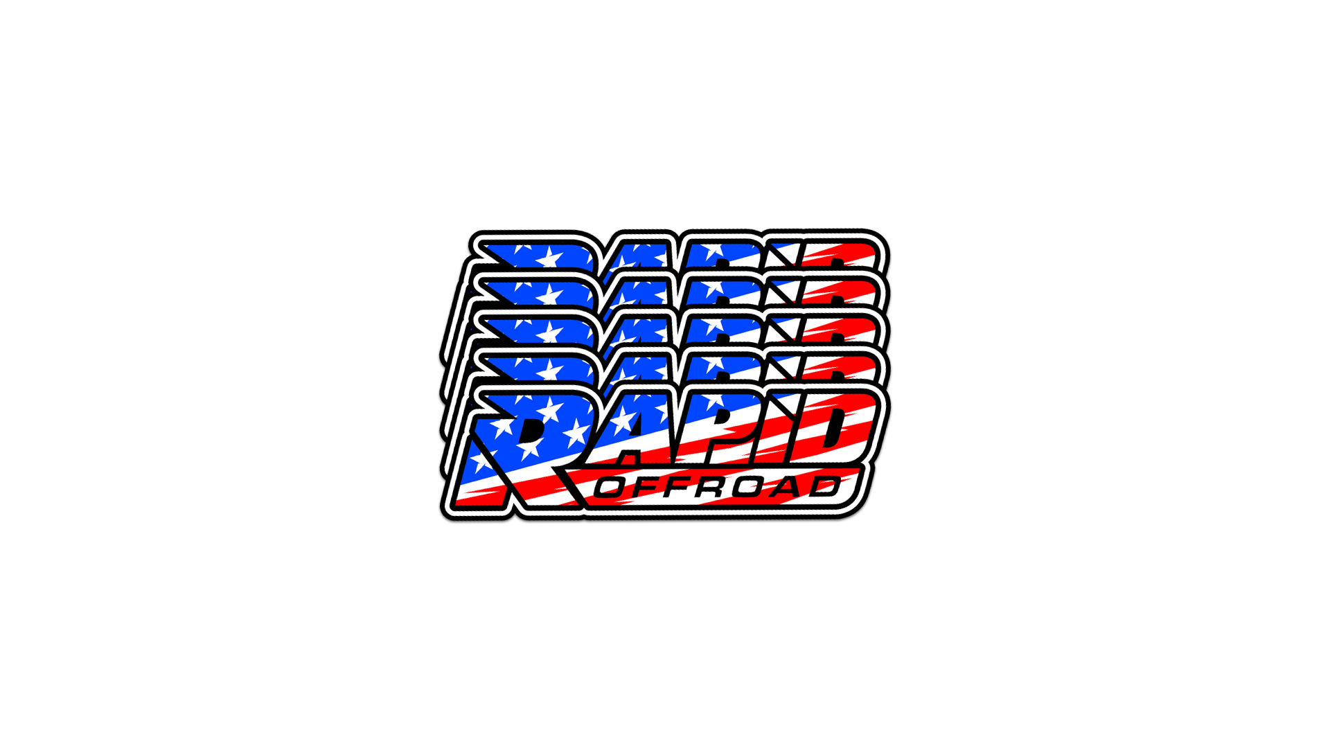 Rapid Offroad - 10" USA Sticker Pack